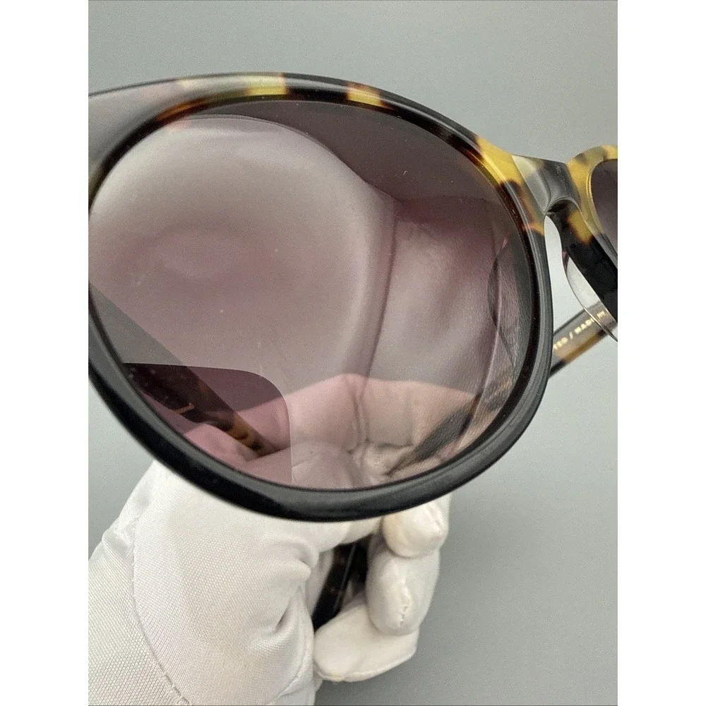 SHWOOD MADISON Authentic Handcrafted Sunglasses Round tortoise Frame Purple Lens
